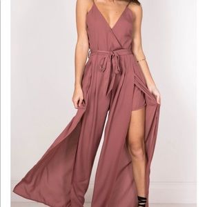 Never Love Me Plum Jumpsuit